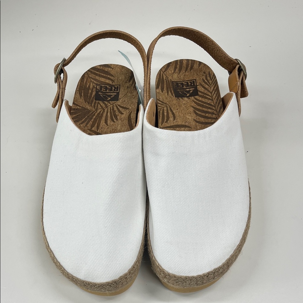 NWT REEF Women's Cushion Sage Slingback Espadrille Platform Flats Size 9 - Picture 6 of 7